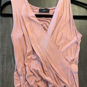 Women's Pink Wrap Bodysuit